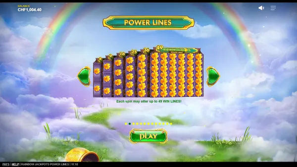 Rainbow Jackpots Powerlines gameplay 3 - swiss4win.ch