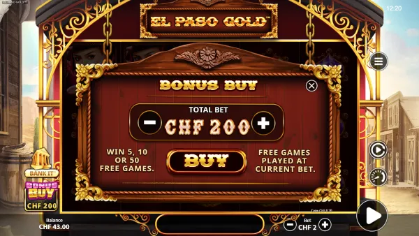 El Paso Gold gameplay 3 - swiss4win.ch