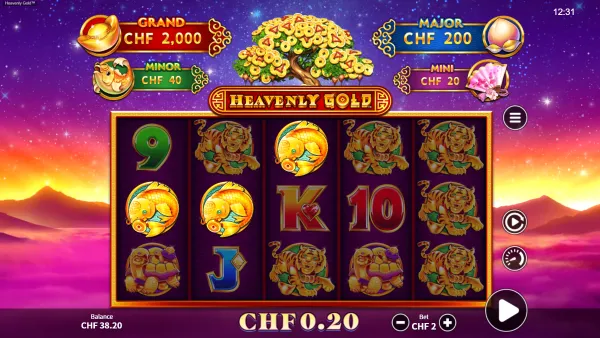 Heavenly Gold gameplay 2 - swiss4win.ch
