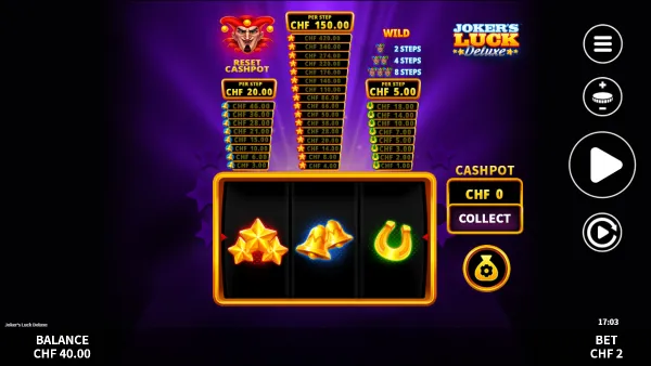 Joker's Luck Deluxe gameplay 1 - swiss4win.ch