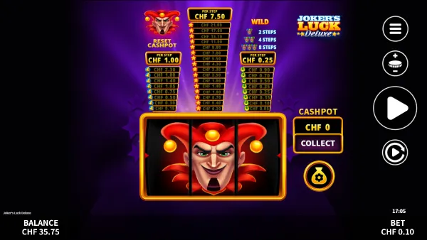 Joker's Luck Deluxe gameplay 2 - swiss4win.ch