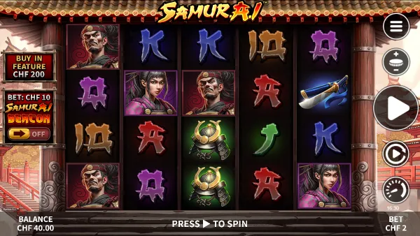 Samurai gameplay 1 - swiss4win.ch