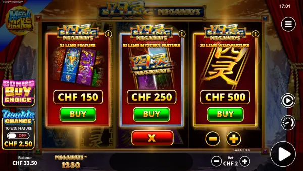 Si Ling Megaways gameplay 3 - swiss4win.ch
