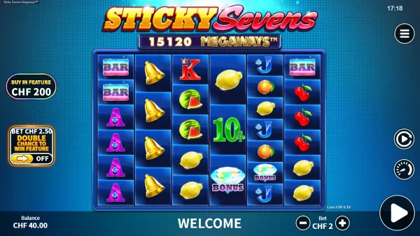 Sticky Seven Megaways gameplay 1 - swiss4win.ch