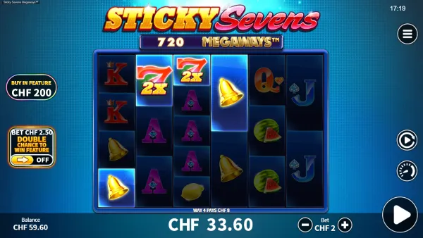 Sticky Seven Megaways gameplay 2 - swiss4win.ch