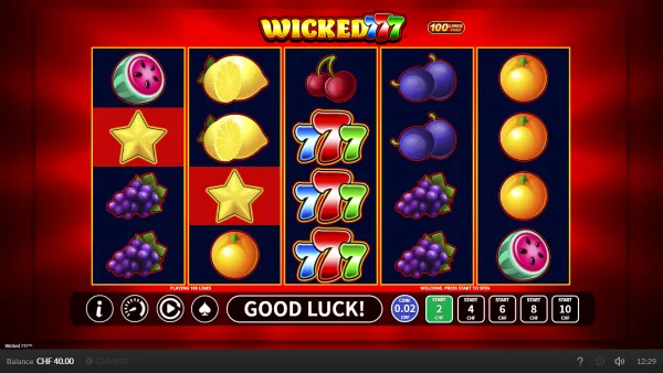 Wicked 777 gameplay 1 - swiss4win.ch