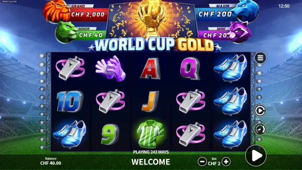 World Cup Gold gameplay 1 - swiss4win.ch