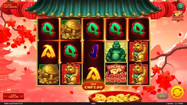 Golden Lucky Fortune gameplay 2 - swiss4win.ch