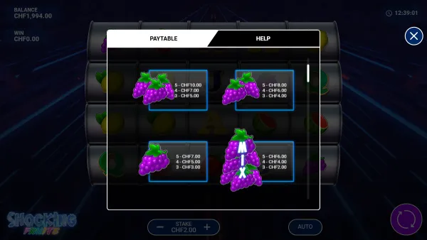 Shocking Fruits gameplay 2 - swiss4win.ch